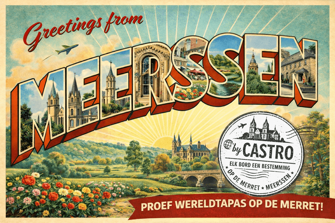 Retro ansichtkaart: Greetings from Meerssen